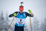 11.12.2021, xkvx, Biathlon IBU World Cup Hochfilzen, Pursuit Men, v.l. Johannes Kuehn (Germany) in aktion / in action competes