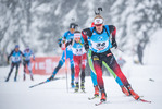 11.12.2021, xkvx, Biathlon IBU World Cup Hochfilzen, Pursuit Men, v.l. Sivert Guttorm Bakken (Norway) in aktion / in action competes