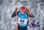 11.12.2021, xkvx, Biathlon IBU World Cup Hochfilzen, Pursuit Men, v.l. Benedikt Doll (Germany) in aktion / in action competes