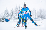 11.12.2021, xkvx, Biathlon IBU World Cup Hochfilzen, Pursuit Men, v.l. Simon Desthieux (France) in aktion / in action competes