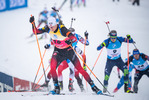 11.12.2021, xkvx, Biathlon IBU World Cup Hochfilzen, Pursuit Men, v.l. Vetle Sjaastad Christiansen (Norway) in aktion / in action competes