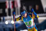 12.12.2021, xkvx, Biathlon IBU World Cup Hochfilzen, Relay Men, v.l. Martin Ponsiluoma (Sweden) in aktion / in action competes