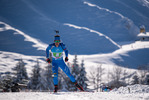 12.12.2021, xkvx, Biathlon IBU World Cup Hochfilzen, Relay Men, v.l. Tommaso Giacomel (Italy) in aktion / in action competes