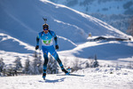12.12.2021, xkvx, Biathlon IBU World Cup Hochfilzen, Relay Men, v.l. Fabien Claude (France) in aktion / in action competes