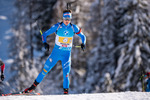 12.12.2021, xkvx, Biathlon IBU World Cup Hochfilzen, Relay Men, v.l. Didier Bionaz (Italy) in aktion / in action competes