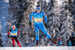 12.12.2021, xkvx, Biathlon IBU World Cup Hochfilzen, Relay Men, v.l. Didier Bionaz (Italy) in aktion / in action competes
