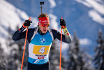12.12.2021, xkvx, Biathlon IBU World Cup Hochfilzen, Relay Men, v.l. Roman Rees (Germany) in aktion / in action competes