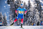 12.12.2021, xkvx, Biathlon IBU World Cup Hochfilzen, Relay Men, v.l. Alexander Loginov (Russia) in aktion / in action competes