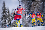 12.12.2021, xkvx, Biathlon IBU World Cup Hochfilzen, Pursuit Women, v.l. Ekaterina Avvakumova (Korea) in aktion / in action competes
