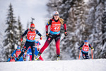 12.12.2021, xkvx, Biathlon IBU World Cup Hochfilzen, Pursuit Women, v.l. Vanessa Voigt (Germany), Emilie Aagheim Kalkenberg (Norway) in aktion / in action competes