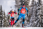 12.12.2021, xkvx, Biathlon IBU World Cup Hochfilzen, Pursuit Women, v.l. Anais Chevalier-Bouchet (France) in aktion / in action competes