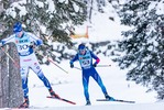 12.12.2021, xljkx, Cross Country FIS World Cup Davos, 15km Men, v.l. Erwan Kaeser (Switzerland)  / 