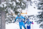 12.12.2021, xljkx, Cross Country FIS World Cup Davos, 15km Men, v.l. Maurice Manificat (France)  / 