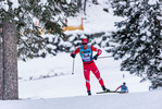 12.12.2021, xljkx, Cross Country FIS World Cup Davos, 15km Men, v.l. Andrey Larkov (Russia)  / 