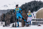 12.12.2021, xljkx, Cross Country FIS World Cup Davos, 10km Women, v.l. Delphine Claudel (France), Anna Dyvik (Sweden)  / 