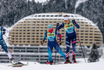 12.12.2021, xljkx, Cross Country FIS World Cup Davos, 10km Women, v.l. Lydia Hiernickel (Switzerland), Rosie Brennan (United States of America)  / 