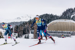 12.12.2021, xljkx, Cross Country FIS World Cup Davos, 10km Women, v.l. Rosie Brennan (United States of America)  / 