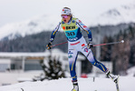 12.12.2021, xljkx, Cross Country FIS World Cup Davos, 10km Women, v.l. Ebba Andersson (Sweden)  / 