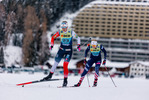 12.12.2021, xljkx, Cross Country FIS World Cup Davos, 10km Women, v.l. Anne Kjersti Kalvaa (Norway)  / 