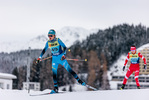 12.12.2021, xljkx, Cross Country FIS World Cup Davos, 10km Women, v.l. Emilie Bulle (France)  / 