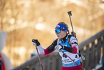 18.12.2021, xkvx, Biathlon IBU World Cup Le Grand Bornand, Pursuit Women, v.l. Lisa Theresa Hauser (Austria) in aktion / in action competes