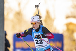 18.12.2021, xkvx, Biathlon IBU World Cup Le Grand Bornand, Pursuit Women, v.l. Ingrid Landmark Tandrevold (Norway) in aktion / in action competes