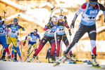 18.12.2021, xkvx, Biathlon IBU World Cup Le Grand Bornand, Pursuit Women, v.l. Ingrid Landmark Tandrevold (Norway), Ida Lien (Norway) in aktion / in action competes