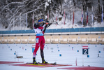 18.12.2021, xkvx, Biathlon IBU World Cup Le Grand Bornand, Pursuit Women, v.l. Lisa Theresa Hauser (Austria) in aktion am Schiessstand / at the shooting range