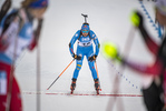 18.12.2021, xkvx, Biathlon IBU World Cup Le Grand Bornand, Pursuit Women, v.l. Dorothea Wierer (Italy) im Ziel / in the finish