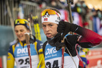 18.12.2021, xkvx, Biathlon IBU World Cup Le Grand Bornand, Pursuit Women, v.l. Ida Lien (Norway) nach dem Wettkampf / after the competition