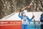 18.12.2021, xkvx, Biathlon IBU World Cup Le Grand Bornand, Pursuit Women, v.l. Lisa Vittozzi (Italy) bei der Siegerehrung / at the medal ceremony