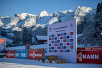 18.12.2021, xkvx, Biathlon IBU World Cup Le Grand Bornand, Pursuit Men, v.l. Feature / Landschaft / Viessmann Branding / Advertising  / 