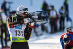 18.12.2021, xsoex, Biathlon Alpencup Pokljuka, Sprint Men, v.l. Johan Mathis Werner (Germany)  / 