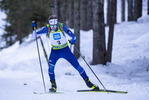 18.12.2021, xsoex, Biathlon Alpencup Pokljuka, Sprint Men, v.l. Erik Roller (Germany)  / 