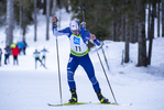 18.12.2021, xsoex, Biathlon Alpencup Pokljuka, Sprint Men, v.l. David Bauer (Germany)  / 
