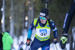 18.12.2021, xsoex, Biathlon Alpencup Pokljuka, Sprint Men, v.l. Aaron Keller (Switzerland)  / 