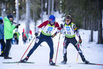 18.12.2021, xsoex, Biathlon Alpencup Pokljuka, Sprint Men, v.l. Ole-Einar Saure (Germany), Joshua Durie (Austria)  / 