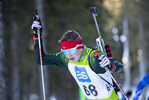 18.12.2021, xsoex, Biathlon Alpencup Pokljuka, Sprint Men, v.l. Luca Tizian Eberhardt (Germany)  / 