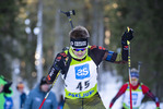 18.12.2021, xsoex, Biathlon Alpencup Pokljuka, Sprint Men, v.l. Paul Guenter (Germany)  / 