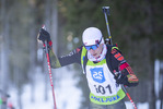 18.12.2021, xsoex, Biathlon Alpencup Pokljuka, Sprint Men, v.l. Justus Teiche (Germany)  / 