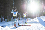 18.12.2021, xsoex, Biathlon Alpencup Pokljuka, Sprint Men, v.l. Vincent Fuchs (Germany), Felix Auerswald (Germany)  / 