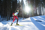 18.12.2021, xsoex, Biathlon Alpencup Pokljuka, Sprint Men, v.l. Leon Kienesberger (Austria)  / 