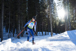 18.12.2021, xsoex, Biathlon Alpencup Pokljuka, Sprint Men, v.l. Florian Rieger (Germany)  / 