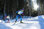 18.12.2021, xsoex, Biathlon Alpencup Pokljuka, Sprint Men, v.l. Simon Zberg (Switzerland)  / 
