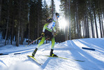 18.12.2021, xsoex, Biathlon Alpencup Pokljuka, Sprint Men, v.l. Gasper Pekovec (Slovenia)  / 