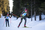 18.12.2021, xsoex, Biathlon Alpencup Pokljuka, Sprint Women, v.l. Karolin Horchler (Germany), Emilie Marie Behringer (Germany)  / 