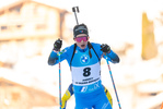 19.12.2021, xkvx, Biathlon IBU World Cup Le Grand Bornand, Mass Start Women, v.l. Anais Chevalier-Bouchet (France) in aktion / in action competes