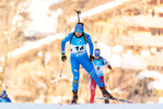 19.12.2021, xkvx, Biathlon IBU World Cup Le Grand Bornand, Mass Start Women, v.l. Dorothea Wierer (Italy) in aktion / in action competes