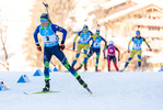 19.12.2021, xkvx, Biathlon IBU World Cup Le Grand Bornand, Mass Start Women, v.l. Dzinara Alimbekava (Belarus) in aktion / in action competes