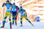 19.12.2021, xkvx, Biathlon IBU World Cup Le Grand Bornand, Mass Start Women, v.l. Anna Magnusson (Sweden) in aktion / in action competes